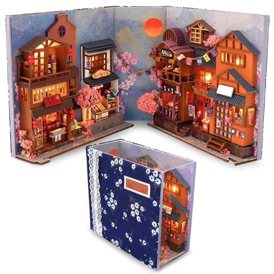 Amazon | [AiO JAPAN] 置物 ミニチュア ドールハウス 櫻花子港 日本の